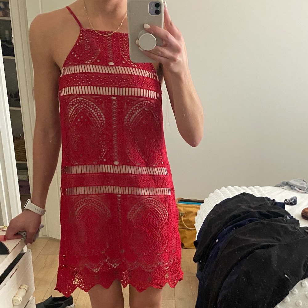Red Lace Dress